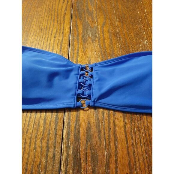 New Without Tags Attached Juniors Jr Size Large No Boundaries Blue Bathing Top - Picture 3 of 5